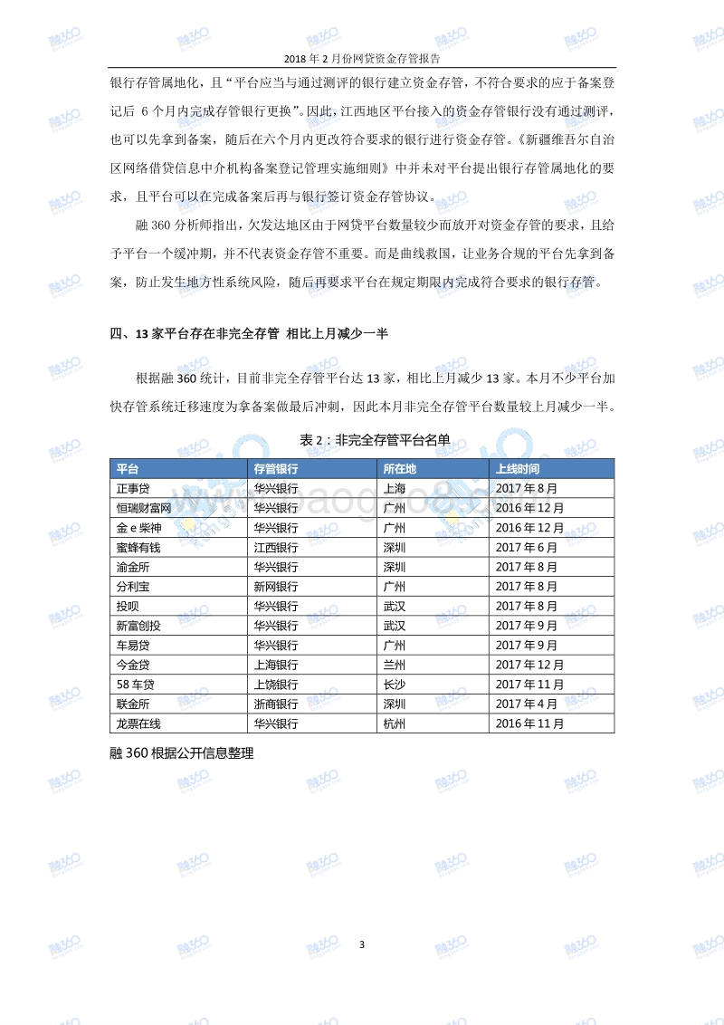 2018年2月份网贷资金存管报告.pdf_第4页