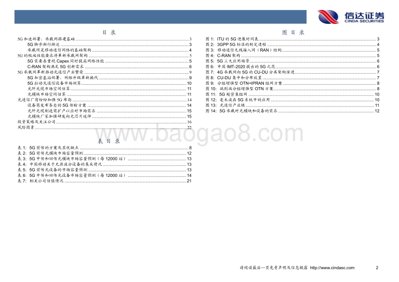 5G系列报告之三：5G加速布局，承载网先行推动光通信发展.pdf_第4页