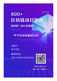 800+区块链项目图谱.pdf