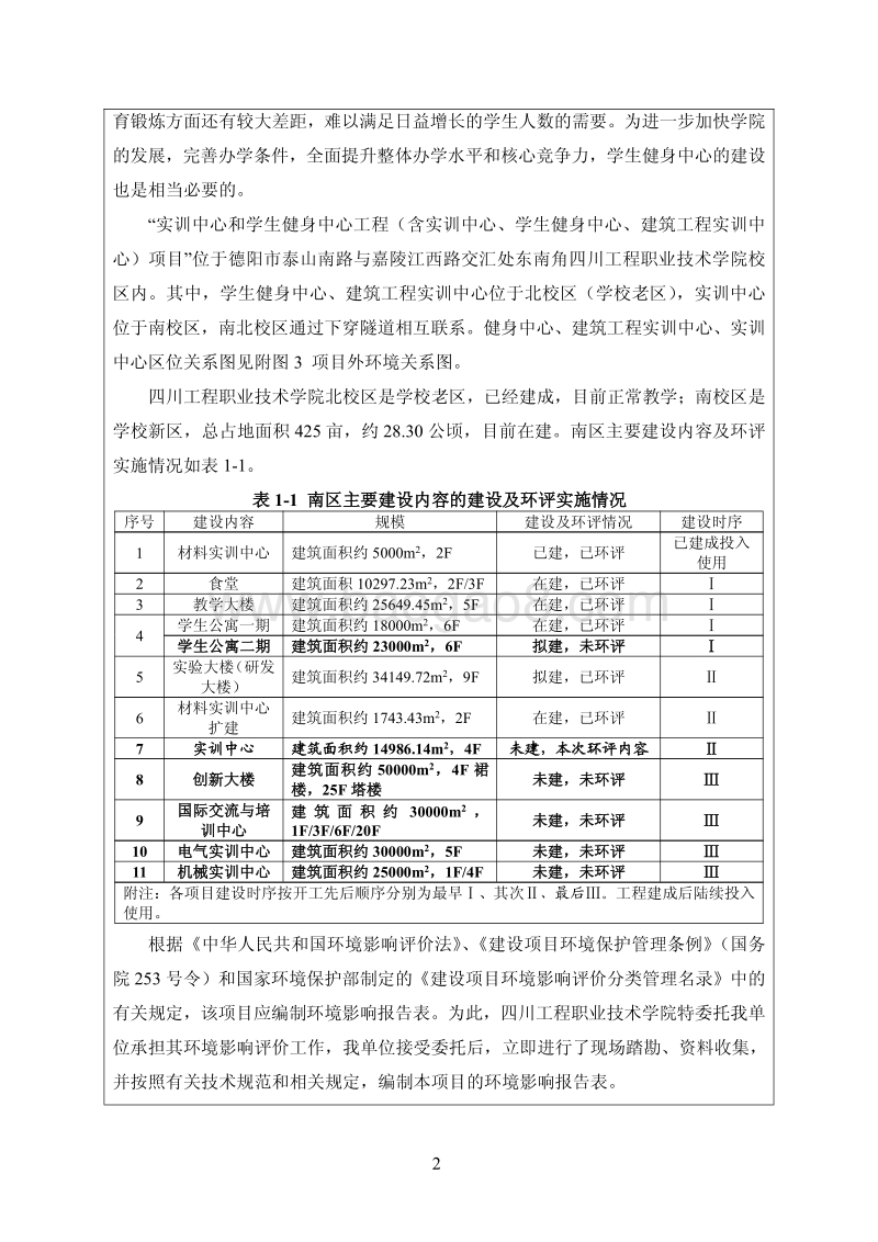 140608 实训中心和学生健身中心工程（含实训中心、学生健身中心、建筑工程实训中心）项目环境影响评价报告书全本公示.pdf_第4页