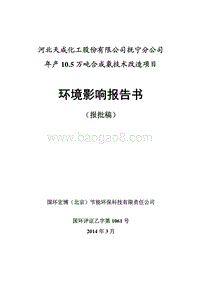 年产10.5万吨合成氨技术改造项目环境影响评价报告书全本.pdf