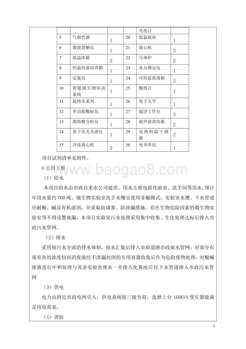 XX市食品安全检（监）测能力建设规划项目环境影响评价报告书全本.pdf_第5页