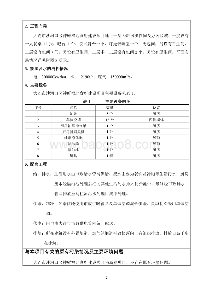 XX市沙河口区神鲜福地食府环境影响评价报告表全本.doc_第2页