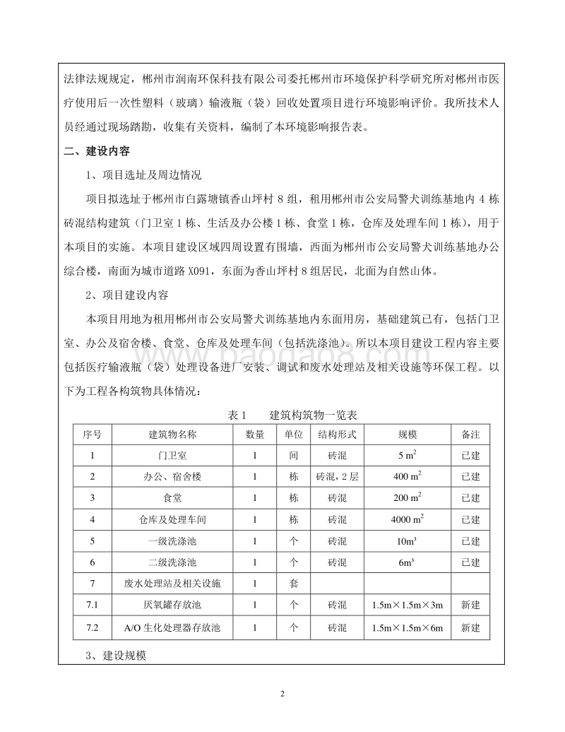 XX市医疗使用后一次性塑料（玻璃）输液瓶（袋）回收处置项目环境影响评价报告书全本.doc_第4页