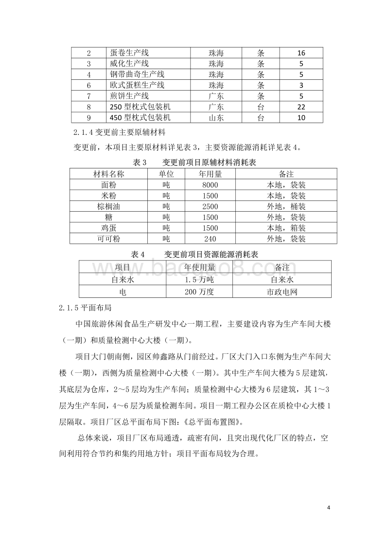 XX众力实业发展有限公司中国旅游休闲食品生产研发中心（一期项目）环境影响变更报告环境影响评价报告书全本.pdf_第5页
