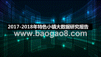 2017-2018年特色小镇大数据研究报告.pptx