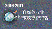 2016-2017年自媒体行业版权分析报告.pptx