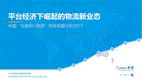 2017-2018中国“互联网+物流”市场专题分析报告.pdf