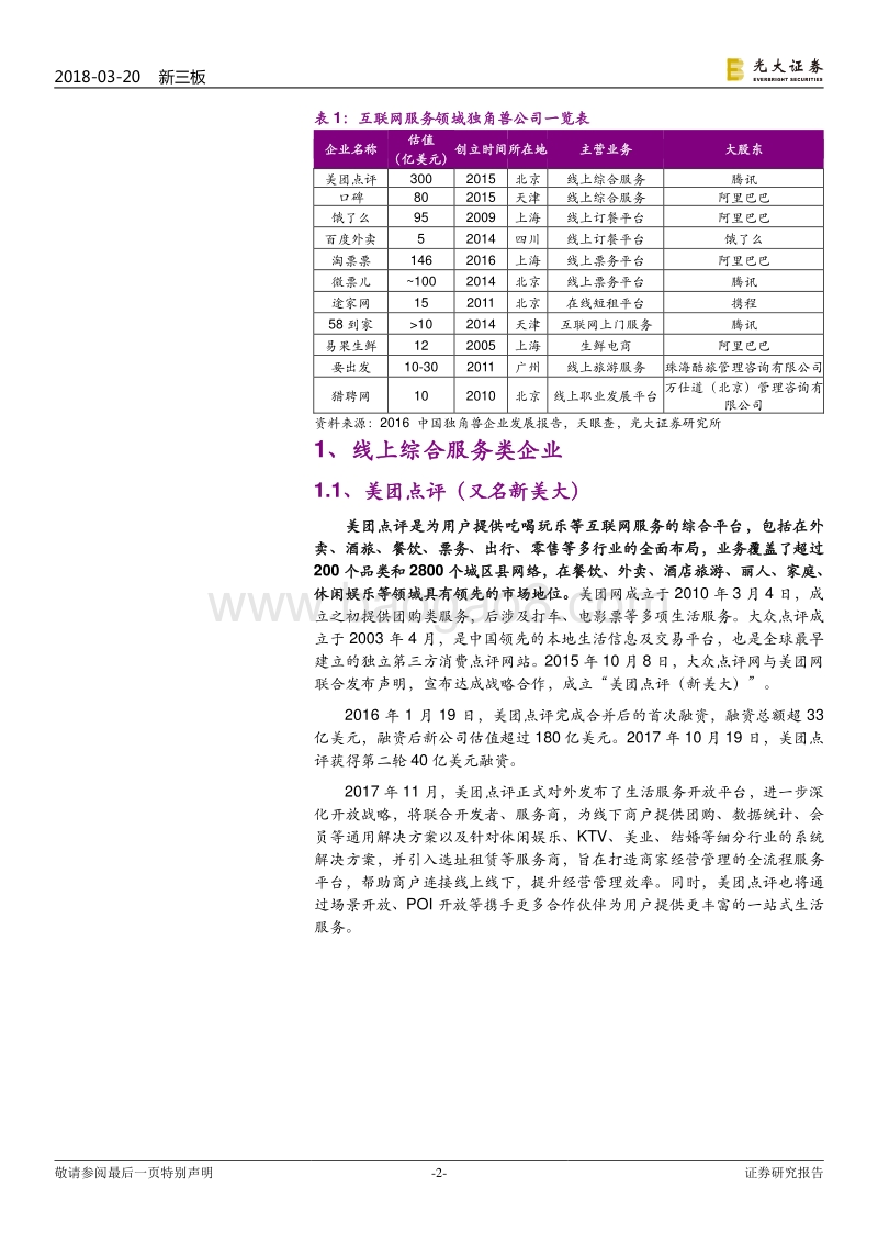 本地服务领域“独角兽”公司大数据分析报告.pdf_第2页
