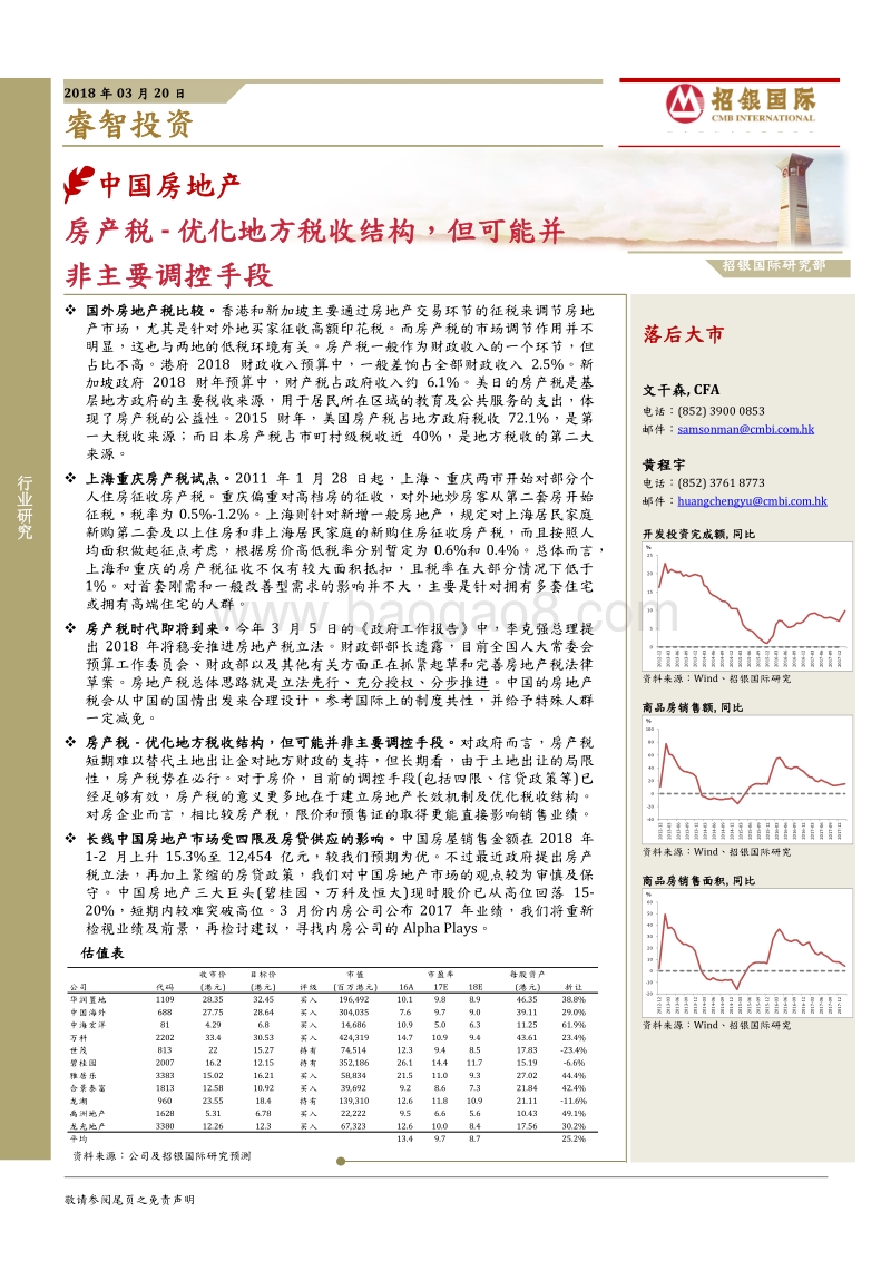 房产税优化地方税收结构，但可能并非主要调控手段.pdf_第1页