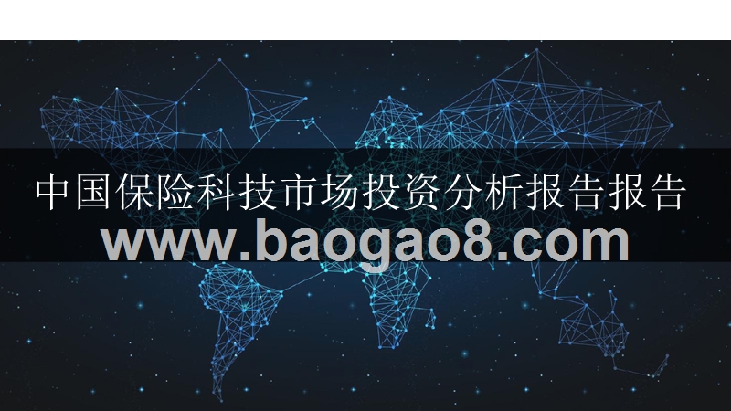 中国保险科技市场投资分析报告报告.pptx_第1页