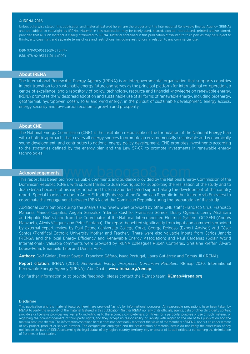 多米尼加可再生能源前景分析报告（英文版）.pdf_第2页
