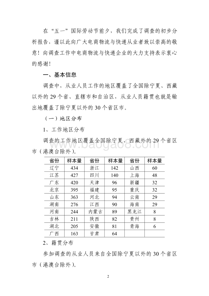 中国电商物流与快递从业人员调查报告.pdf_第2页