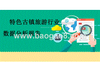 特色古镇旅游行业数据分析报告.pptx