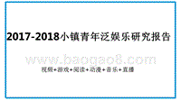 2017-2018小镇青年泛娱乐研究报告.pptx