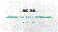 2017-2018中国保险行业大数据、人工智能、区块链科技应用报告.pptx