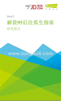 2016年解救95后注孤生指南研究报告.pptx