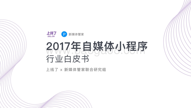 2017年自媒体小程序行业白皮书.pdf_第1页