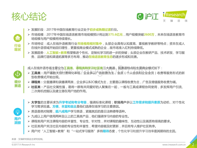 2017年中国成人在线外语教育行业白皮书.pdf_第2页