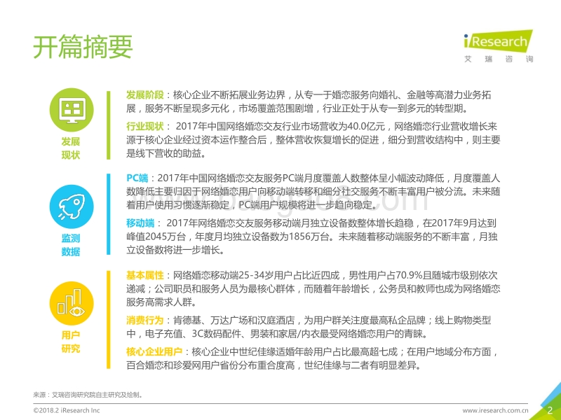 2018年中国网络婚恋交友行业研究报告.pdf_第2页