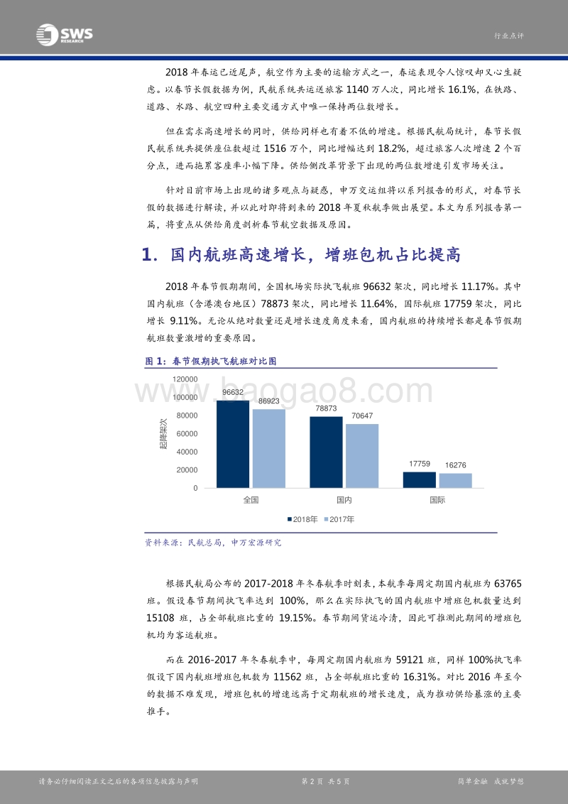 2018航空春运系列报告（1）：春运航空供给增速之谜.pdf_第2页