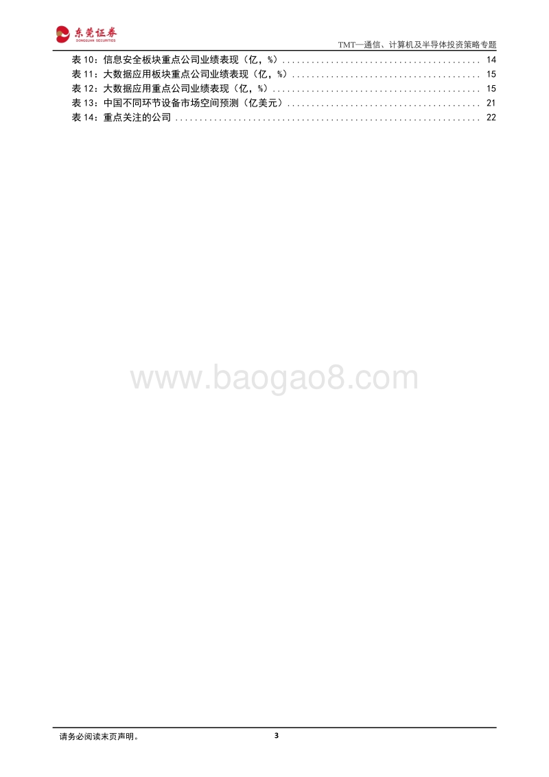 通信、计算机及半导体投资策略专题：风险偏好回升，布局高景气领域龙头标的.pdf_第3页