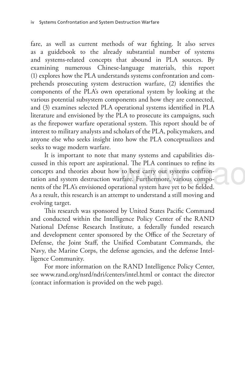 体系对抗与体系破坏战：中国人民解放军如何发动现代战争（英文版）.pdf_第4页