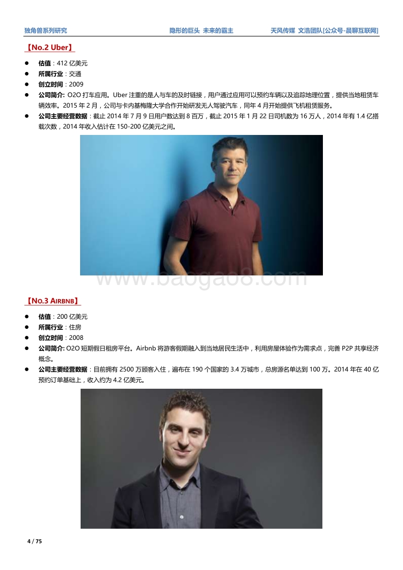 隐形的巨头，未来的霸主：“独角兽” （10亿美元市值）公司分析.pdf_第4页