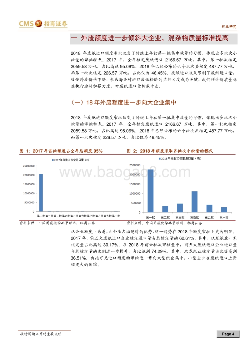 造纸行业深度报告：废纸新政影响几何？龙头优势愈发凸显！.pdf_第4页