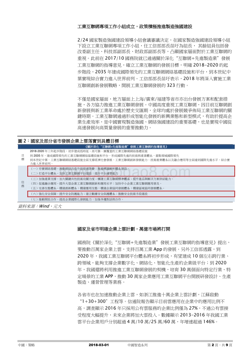 《中国智造系列》：国家推进工业互联网建设，地方加快企业上云计划.pdf_第2页