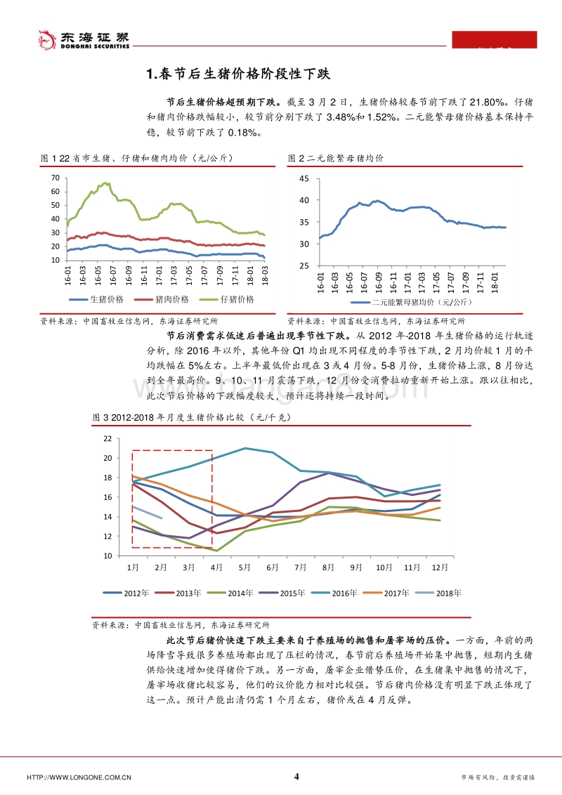生猪养殖行业报告：2018年猪价到底怎么走？.pdf_第4页