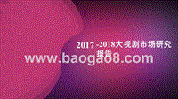 2017-2018大视剧市场研究报告.pptx