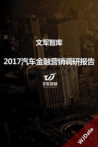 2017-2018汽车金融营销调研报告.pdf