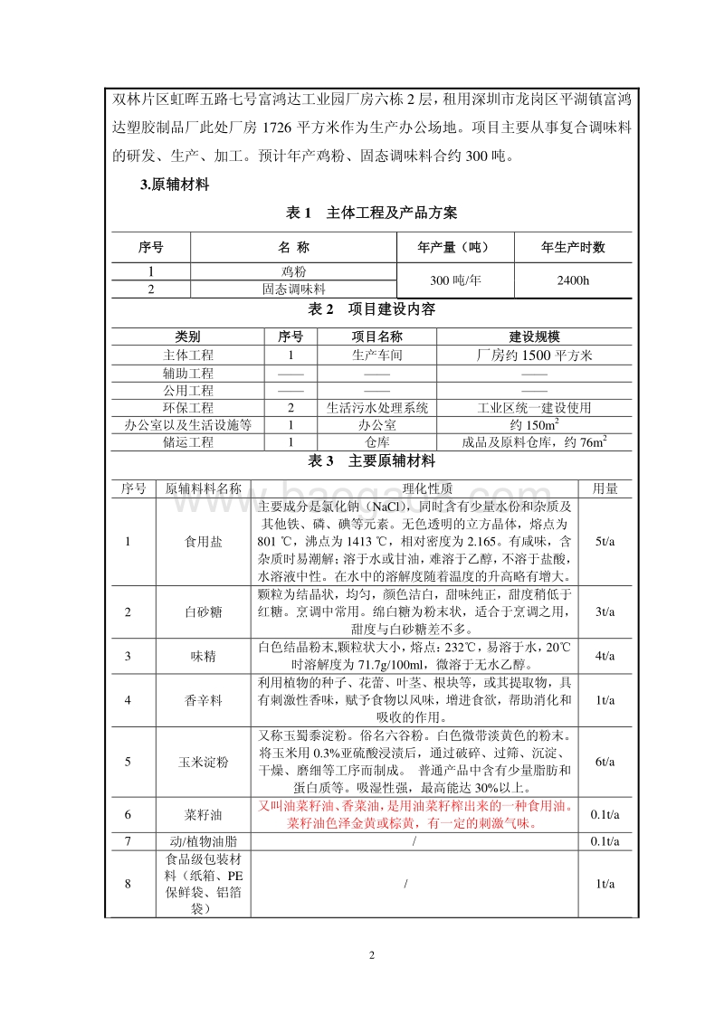 XX市合味德食品有限公司生产项目环境影响评价报告表全本公示.pdf_第5页