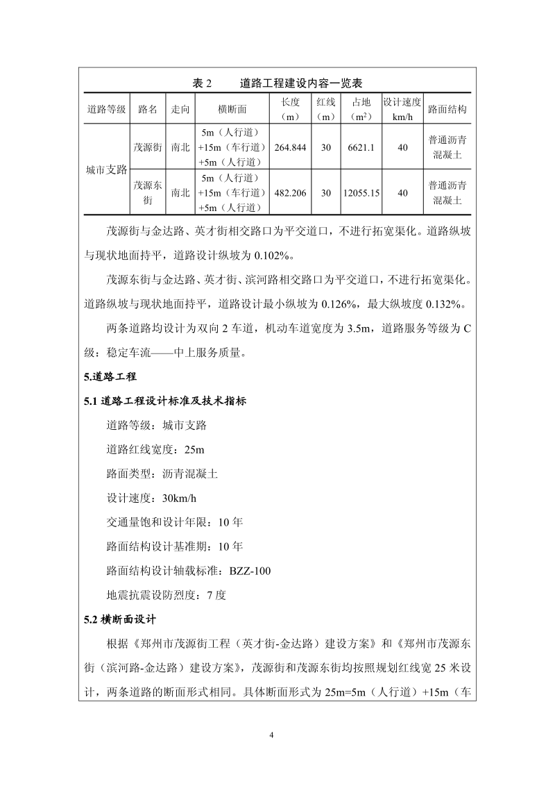 XX市茂源街（英才街-金达路）及茂源东街（滨河路-金达路）道路工程环境影响评价报告表全本公示.pdf_第5页