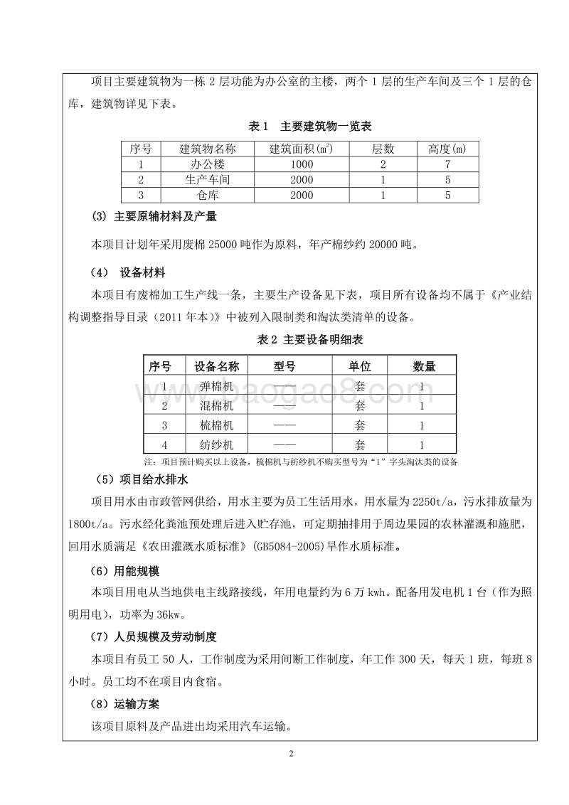 XX废棉加工项目环境影响评价报告表全本公示.doc_第4页