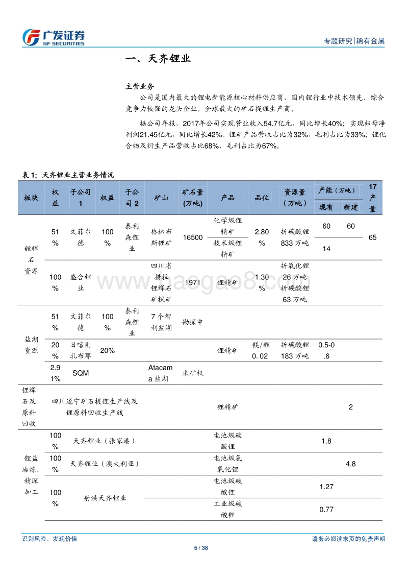 稀有金属行业专题研究：锂相关上市公司梳理.pdf_第5页