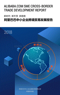 2018阿里巴巴中小企业跨境贸易发展报告.pdf