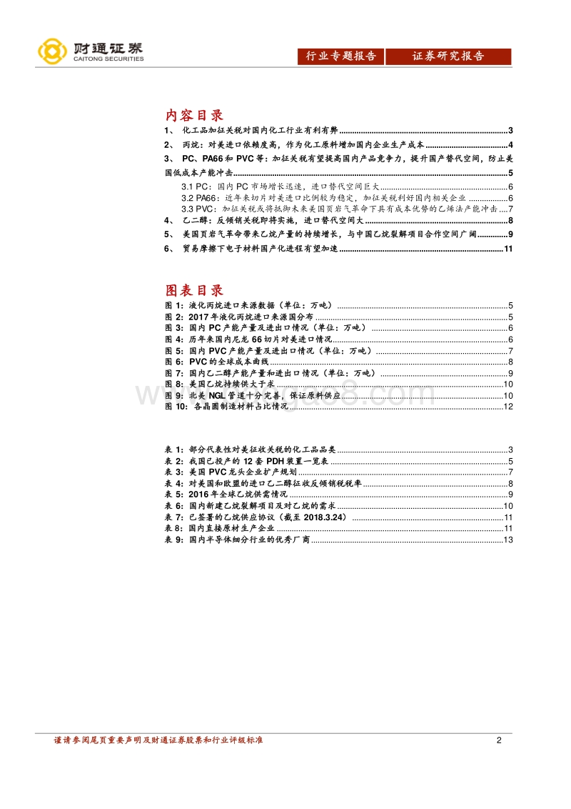 中美贸易摩擦系列报告之二：对美化工品加征关税影响几何？.pdf_第2页