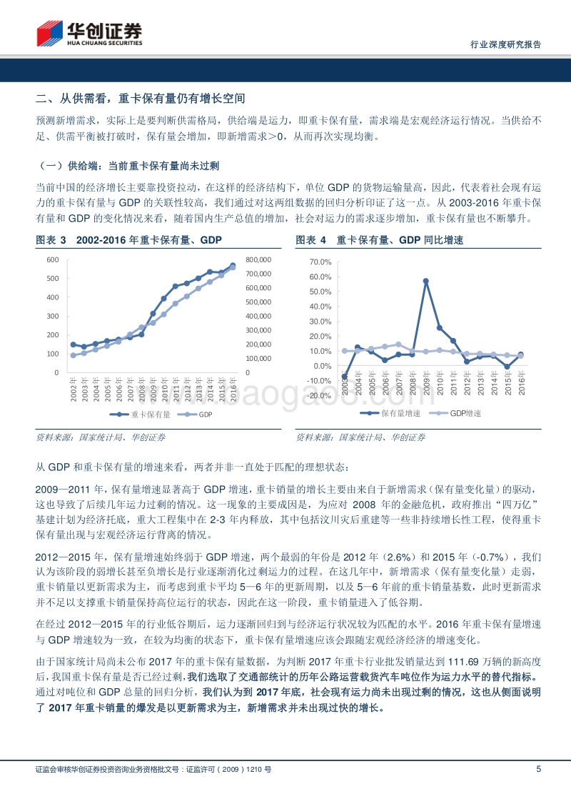 汽车行业深度研究报告：更新为主、新增为辅，2018年重卡销量无须悲观.pdf_第5页