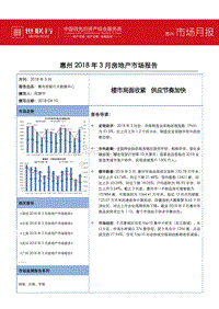 惠州2018年3月房地产市场报告.pdf