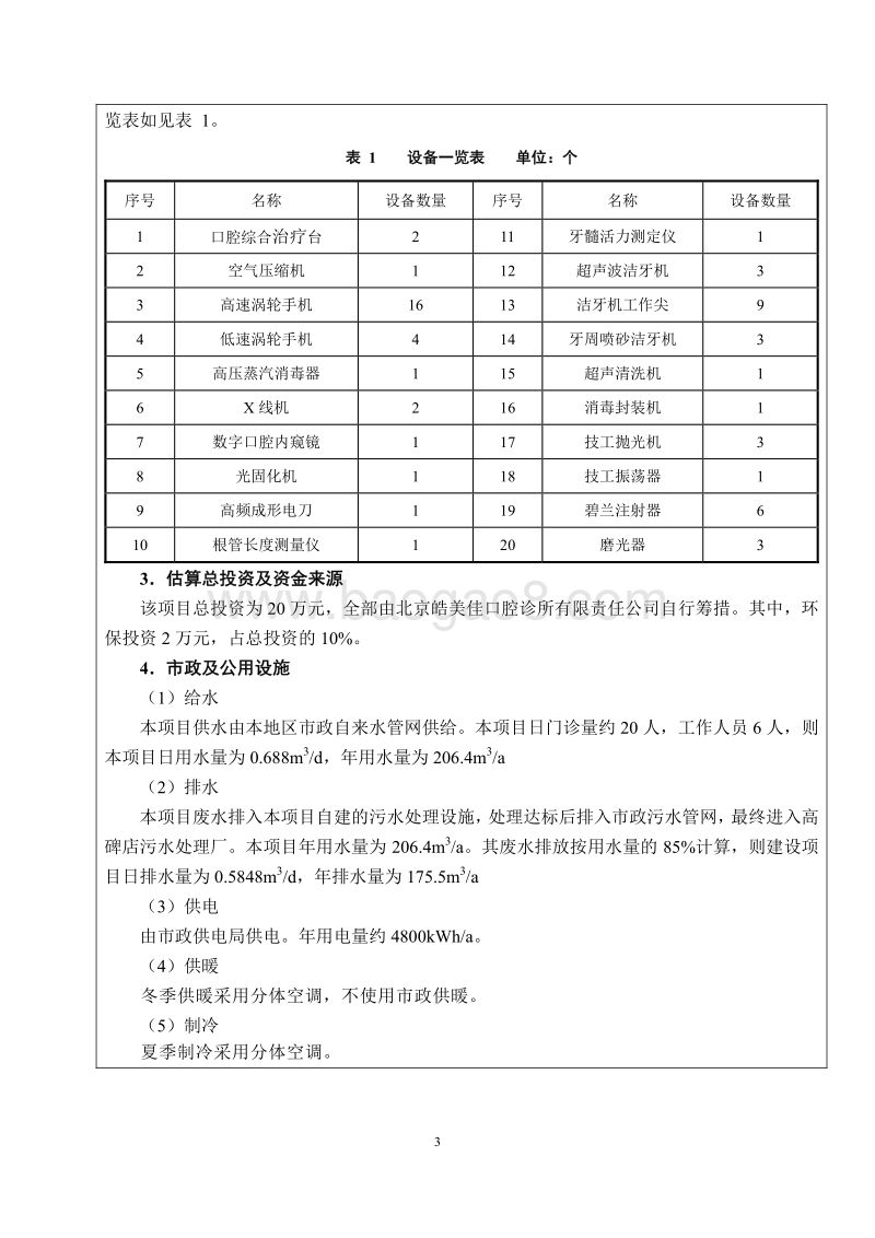 XX皓美佳口腔诊所有限责任公司环境影响报告表全本公示.pdf_第4页