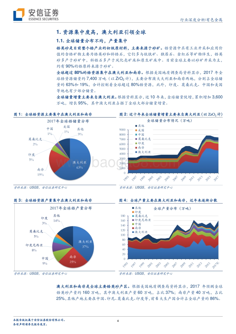有色金属行业深度分析：供需持续抽紧，锆价有望继续走牛.pdf_第4页