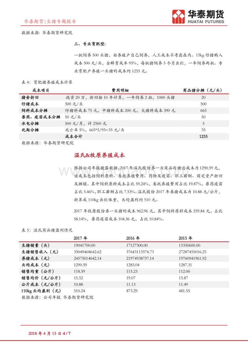 生猪专题报告：养猪成本知多少.pdf_第4页