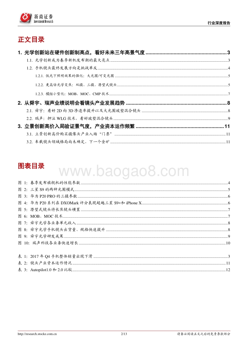 摄像头深度报告二：春季新机发布潮，再次确认光学是未来最佳赛道.pdf_第2页
