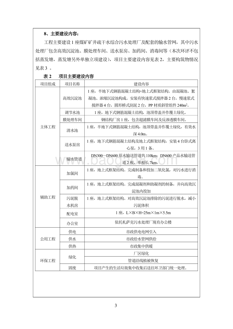 XX污水处理厂扩建(西部矿区综合污水)及中水回用工程环境影响报告表全本公示.pdf_第5页