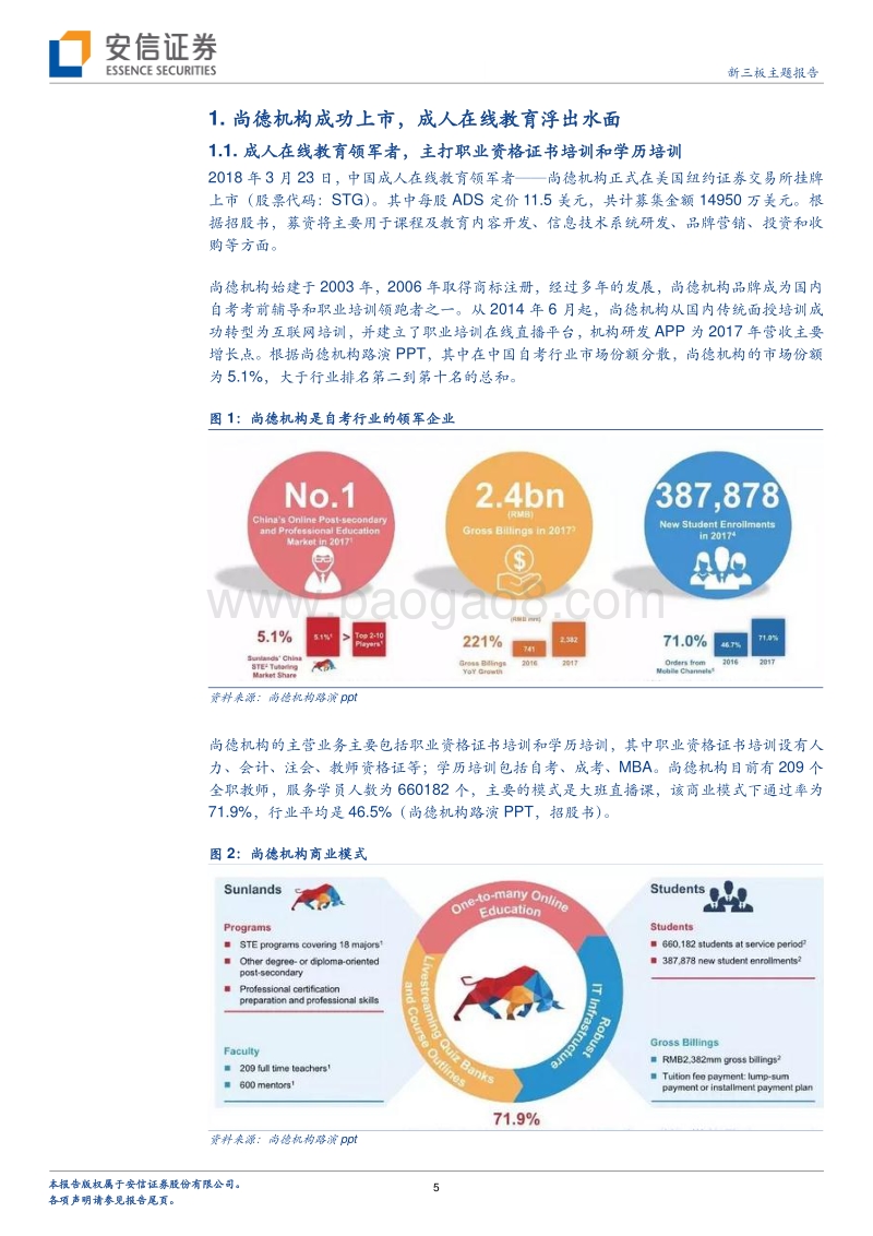 如何突破在线教育的盈利桎梏？从尚德机构等看在线教育逻辑.pdf_第5页