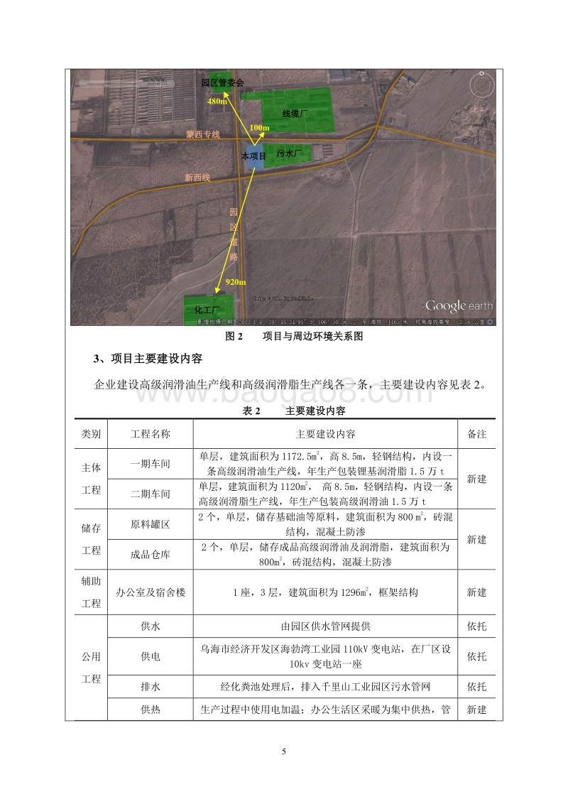 万吨年高级润滑油脂项目环境影响报告表全本公示.doc_第5页