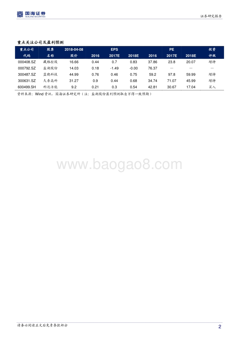 盐湖提锂行业专题研究：建设高峰设备材料率先受益，先入局者享受行业红利.pdf_第2页