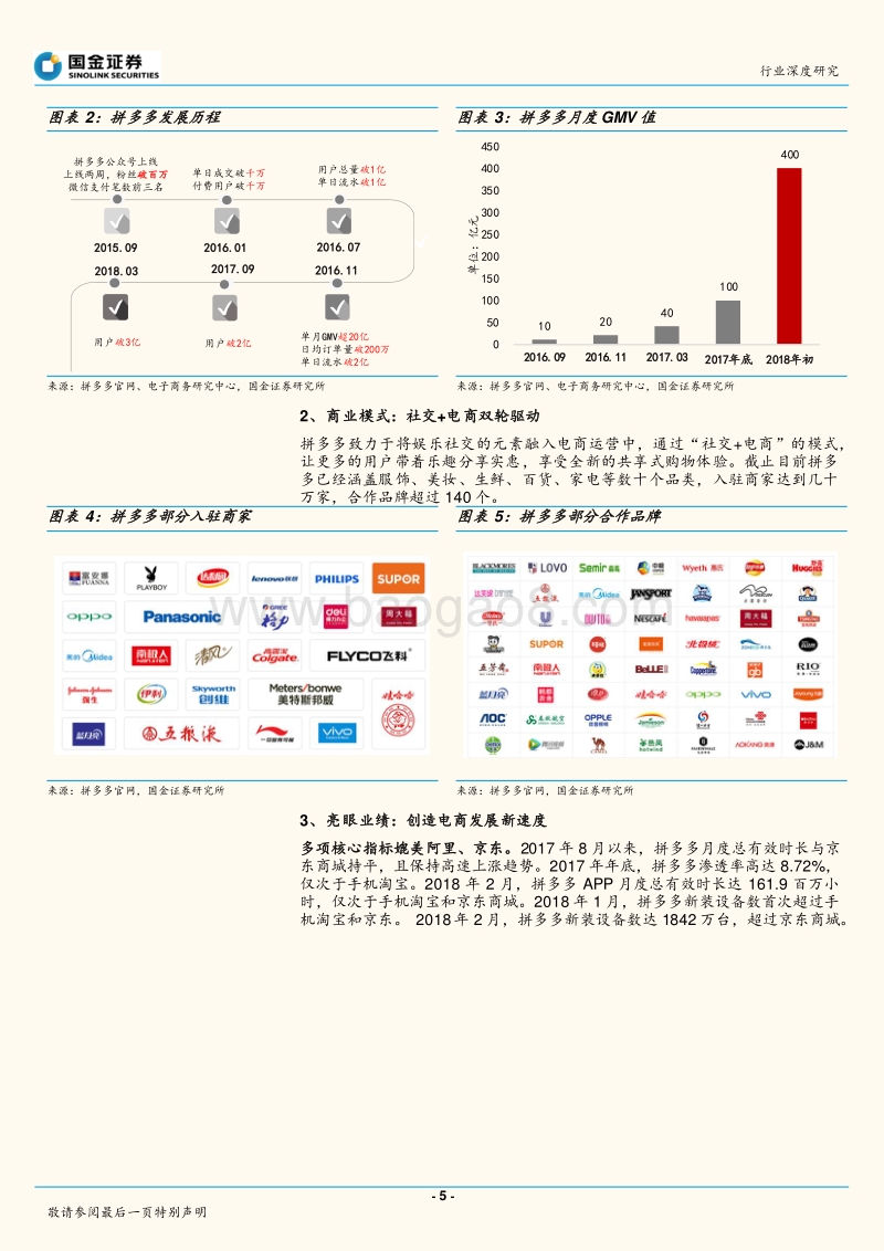 新零售系列报告之二：腾讯领投30亿美金，拼多多或将成为电商第三极.pdf_第5页